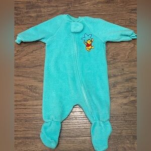 Vintage Disney Winnie the Pooh Footed Sleeper One-Piece Baby Pajamas 3-6 months